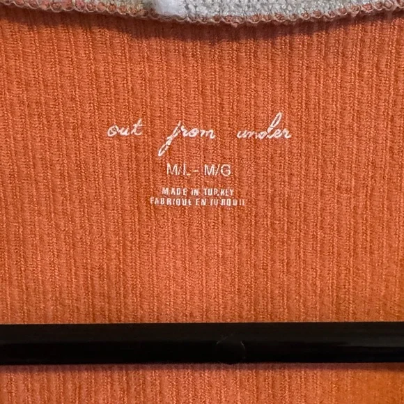 Urban Outfitters Out From Under Orange Cropped Tee - Picture 2 of 7